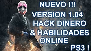 NUEVO ! | Hack para Payday 2 PS3 !  | DINERO & HABILIDADES | 1.04 | ONLINE !