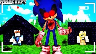 BAZA VS SONIC.EXE - MINECRAFT TSUNAMI CHALLENGE | Vito VS Bella