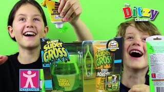 SUPER SUPER GROSS OOZE & GOOZE LAB slimy スライム 점액 fun surprise playtime with DitzyWoo & DitzyD DTSE