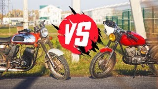 Старая ЯВА  VS Тюнинг МИНСК! Кто кого? ГОНКА Мотоциклов?