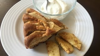 Диетический яблочный пирог. Низкокалорийная шарлотка. Пирог без сахара, муки и масла.