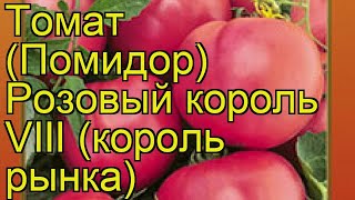 Томат Розовый король VIII (король рынка). Краткий обзор, описание характеристик solánum lycopérsicum