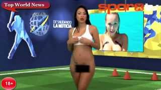 Ведущая новостей ОБНОЖИЛАСЬ в ЭФИРЕ!!! ШОК!/ Leading news bared in LIVE !!! SHOCK!