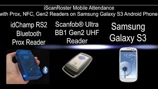 Three RFID readers simultaneously (PROX, NFC, GEN2) on Samsung Galaxy S3 Android phone