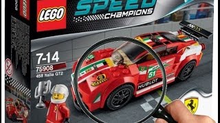 Lego speed champions 75908 ferrari italia gt2 - распаковка unpacking