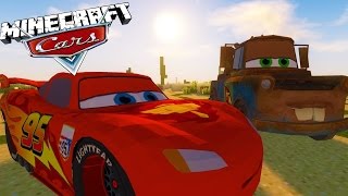 Minecraft Cars 3 Mod - LIGHTNING MCQUEEN BREAKS DOWN (Custom Mod adventure)