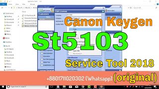 Canon ST5103 Service Tool And Keygen 2018 (original)