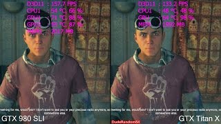 Dying Light GTX Titan X Vs GTX 980 SLI Frame Rate Comparison