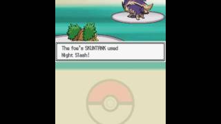 Pokémon Platinum -0082- ッ決める!! Grotle VS Skuntank!
