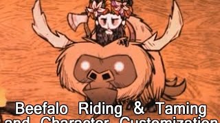 Don't Starve Together Update Gameplay - Beefalo Taming and Riding & Character Customization
