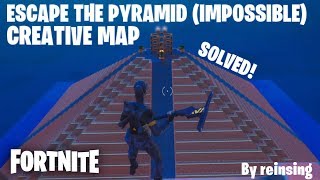 HOW TO COMPLETE ESCAPE THE PYRAMID | FORTNITE CREATIVE PUZZLE
