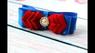 ✅ ШКОЛЬНЫЙ БАНТИК из репса и бархата