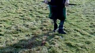 How to set a long net. Mr poacher the game keeper, Newick Park.