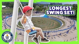 Longest Swing Set in the World! - Meet The Record Breakers Japan