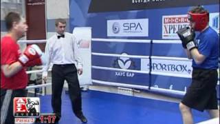Михаил vs Неизвестный боксер. Спарринги AFL-selection.