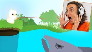 CATCHING THE BIGGEST SHARK IN THE GAME! (Cat Goes Fishing)