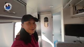 女司机的拖挂房车上牌了，今天“花房”大扫除，顺便还开了个箱！