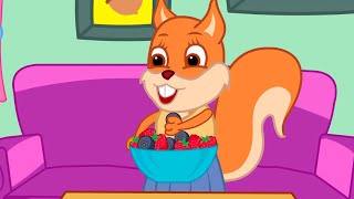 Famille d'Écureuil - Mélange De Baies Animé 2023 en Français