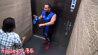 Прикол над людьми в лифте MORTAL KOMBAT