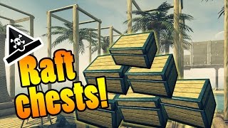 RAFT CHESTS! - Raft gameplay - Raft Update! #funny