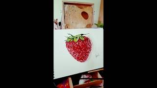 Strawberry, рисуем клубнику акварелью. Catalina Konkova