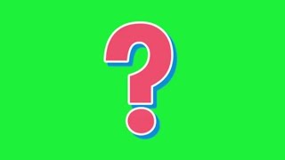 Only subscribers can use free)Question mark4  chroma key green screen animation effect