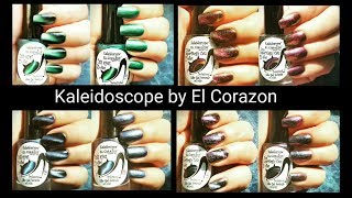 Обзор магнитных лаков ? " Kaleidoscope by El Corazon" ?  Overview of magnetic nail polish.