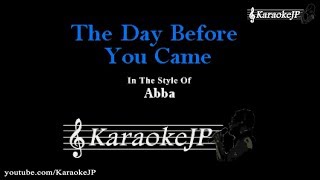 The Day Before You Came (Karaoke) - Abba