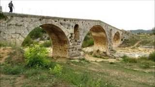 Древнеримский мост - Le pont Julien. Окрестности Бонье.  Прованс  Сентябрь 2013 года