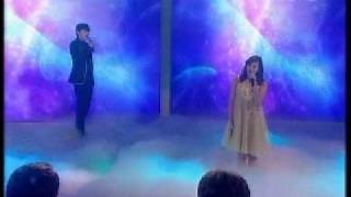 Chloe Coyle and Phil Coulter at The All Ireland Talent Show.
