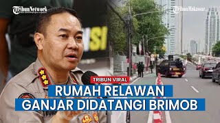 Viral! Brimob dengan Senjata Lengkap Datangi Rumah Relawan Ganjar, Polisi Klaim Patroli Pengamanan