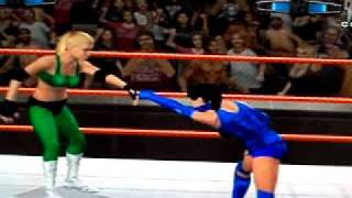 WWE smackdown vs raw 2006 Sonya Blade vs Kitana