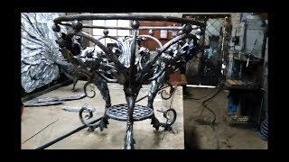 кованый стол forged table