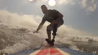 DocPegLegRed Amputee Surfer, Ocean beach, California 2016July23