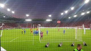 Widzew Łódź vs. Huragan Morąg/ rzut pośredni i Goooooool