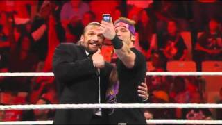 WWE.com Exclusive: Triple H counters Zack Ryder's confidence vote with a Pedigree after Raw
