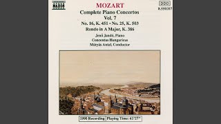 Piano Concerto No. 16 in D Major, K. 451: I. Allegro assai