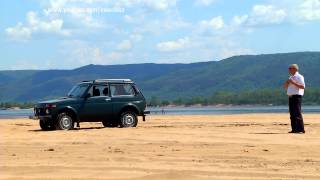 Тест-драйв Лада 4х4(LADA Niva)EGAS ABS. Нива. По песку без водителя