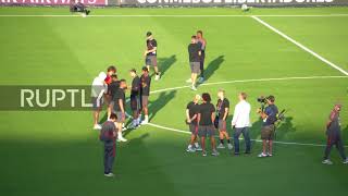 Uruguay: Palmeiras and Flamengo players train in Montevideo ahead of Copa Libertadores final