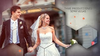 TEMPLATE SONY VEGAS PRO 11 - 12 - 13 WEDDING GEOMETRIC [TAME PRODUCCIONES]