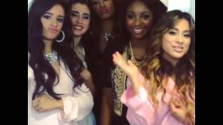 Fifth Harmony backstage at the Today Show