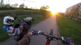 Стант, 60 км ч на велике,