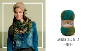 Alize Angora Gold Batik ile Yaprak Şal Yapımı-Making Leaf Shawl with Alize Angora Gold Batik