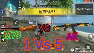 Free fire M79 vs AK 1vs5