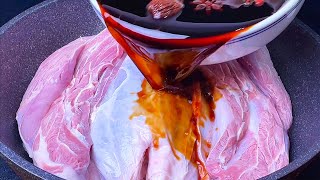【小穎美食】牛肉直接放醬油裡泡1天，味道比驢肉還香，醬香濃郁，簡單又好吃