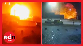 The Moment a Russian Shell OBLITERATES Kyiv Shopping Mall
