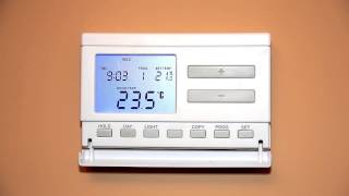 Computherm Q7 Q7RF Q8RF (megújult külsővel) videobemutató - 13 A háttérvilágítás bekapcsolása
