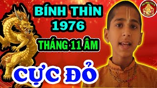 Tử Vi Tháng 11 ÂL Bính Thìn 1976 NỔ LỘC Rất Lớn Tiền Bạc Ùn Ùn Kéo Về, Giàu Có Nhất Làng