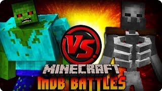 MUTANT ZOMBIE VS MUTANT SKELETON - Minecraft Mob Battle (MUTANT CREATURES MOD)