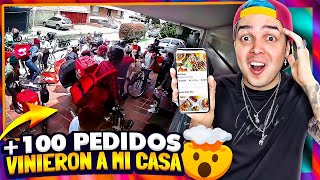 LLAMÉ A 100 REPARTIDORES AL MISMO TIEMPO Y PASÓ ESTO...